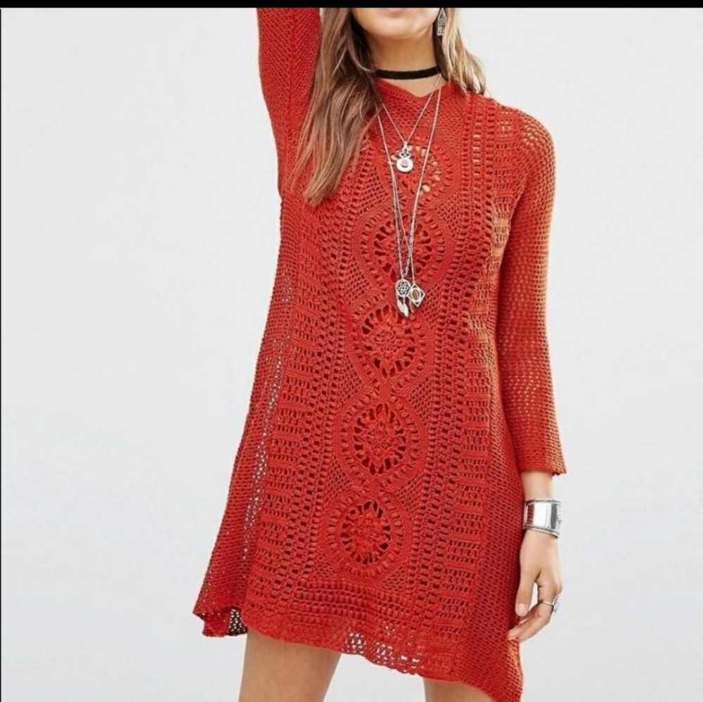 Free people crochet dress